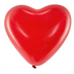 6 Balões Coração 40 cms