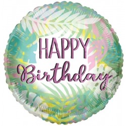 Balões Folhagem Happy Birthday