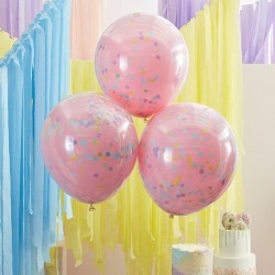 3 Balões Duplos Pink &...