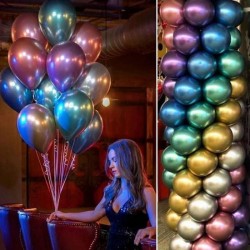100 Balões Purple CHROME...