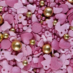 Mix Confetis Baby Pink 70 Grs