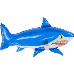 Balão Foil Tubarão Azul