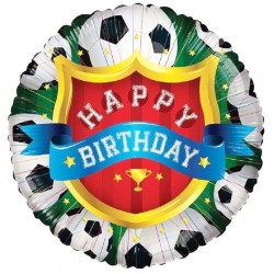 Balão Happy Birthday Futebol