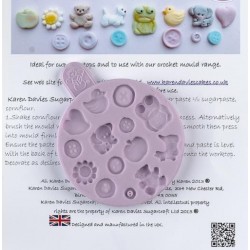 Molde Silicone Baby Buttons