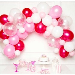 Kit Arco de 70 Balões Rosa