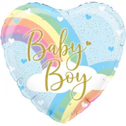 Balão Foil Coração Baby Boy