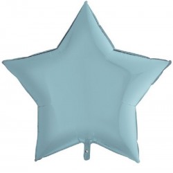 Balão Foil Estrela Azul 91 cms