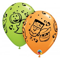 25 Balões Halloween Divertido