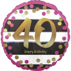 Balão Foil 40 Aniversário...