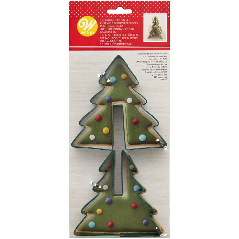 Conjunto 2 Cortadores Árvore Natal 3 D, 02-0-0388