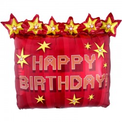 Balão Foil Happy Birthday TNT