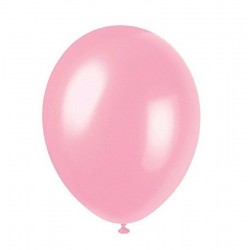 50 Balões Rosa Perolizados