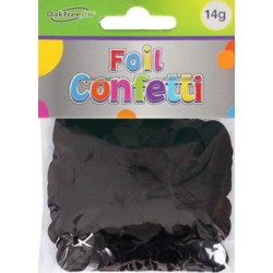 Confetis pretos foil 14g 10mm