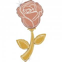 Balão Foil Rosa Rose Gold...