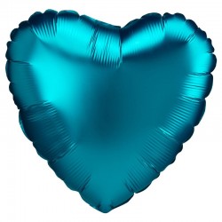 Balão Foil Coração Aqua Mate