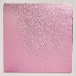 Placa Quadrada Rosa 25,4 cms