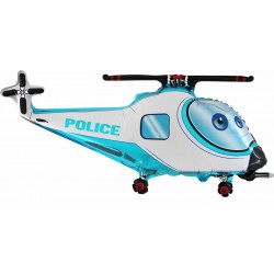 Balão Foil Helicóptero Policia