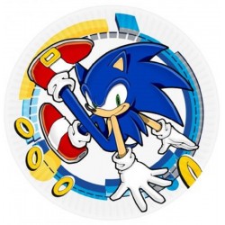 8 Pratos Sonic 23 cms