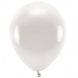 100 Balões Branco Perolado...