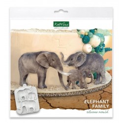 Molde Silicone Elefantes