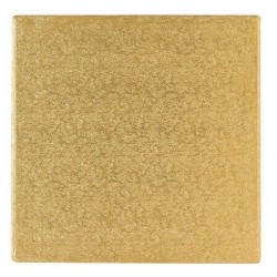 Placa Quadrada Dourada 35 cms