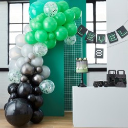 Arco de balões preto, verde...