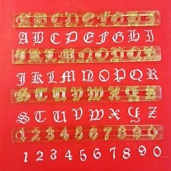 Letras Alfabeto Números  Old English