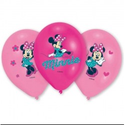 6 Balões Latex Minnie