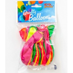 20 Balões Neon 30 cms