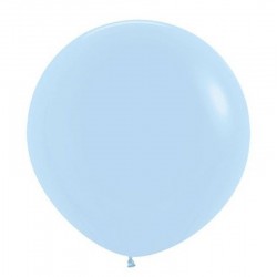 3 Balões Mate Azuis 60 cms