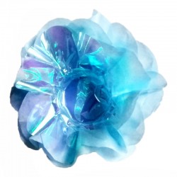 Flor Crepom Azul Nacarado