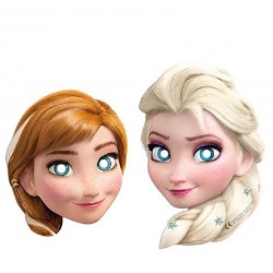 6 Máscaras Frozen Anna e Elsa