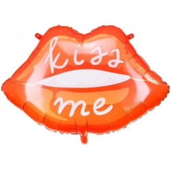 Balão Foil Lábios "Kiss Me"