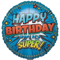 Balão Happy Birthday Super...