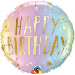 Balão Happy Birthday Cores...