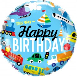 Balão Happy Birthday Meios...