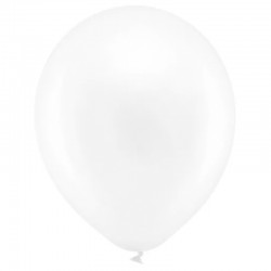 100 Balões Branco Brilho
