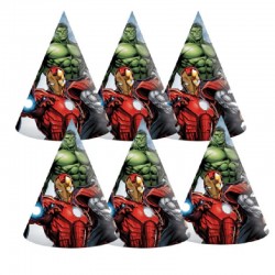 Conjunto 6 Chapéus Avengers