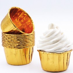 Formas Cup Cakes Douradas...