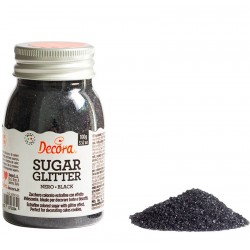 Açúcar Colorido Preto Decora