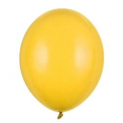 100 Balões Amarelo Mel 30 cms