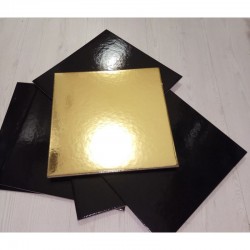 Base Quadrada cor Prata/Dourada/Branca/Preta 35 cms