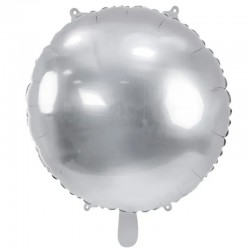 Balão Foil Redondo Prata