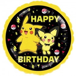 Balão Pokémon Happy Birthday