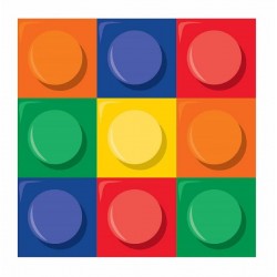 16 Guardanapos Pequenos Festa Block / Lego