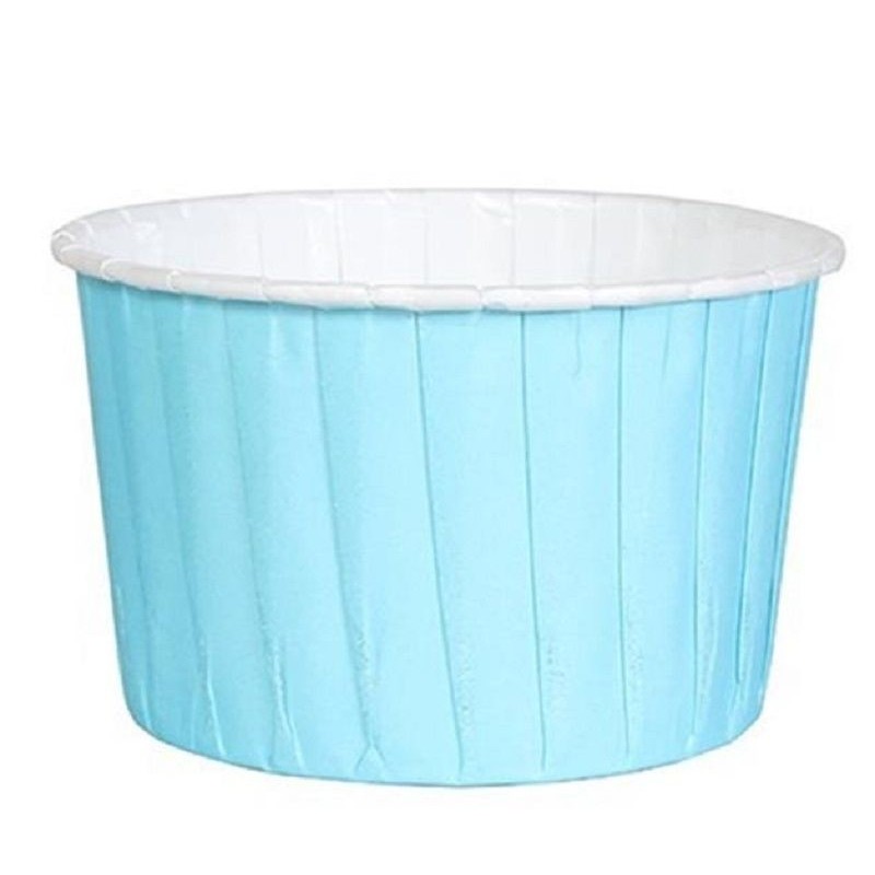 Tacinhas Marfim para Cup Cakes Azul