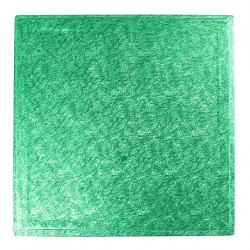 Placa Quadrada Cor Verde 30,4 cms