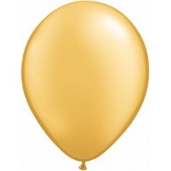 Pack de 6 Balões de 28 cms dourados