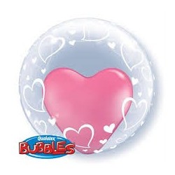 Balão Bubble Deco Flores e Borboletas