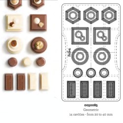 0050085, Molde Chocolate Motivos Geométricos